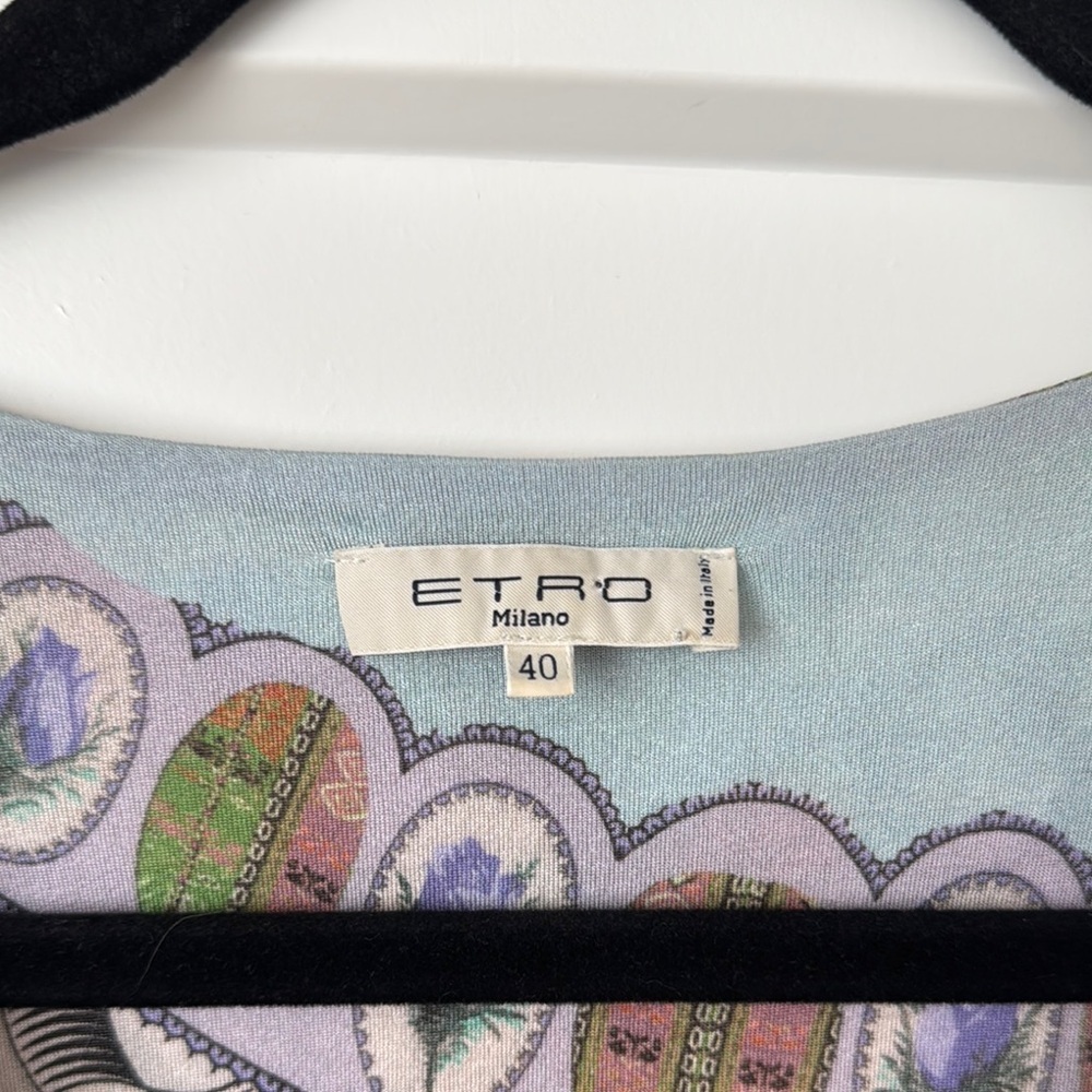 Etro Patterned Ruched Midi Sundress - Picture 2 of 8